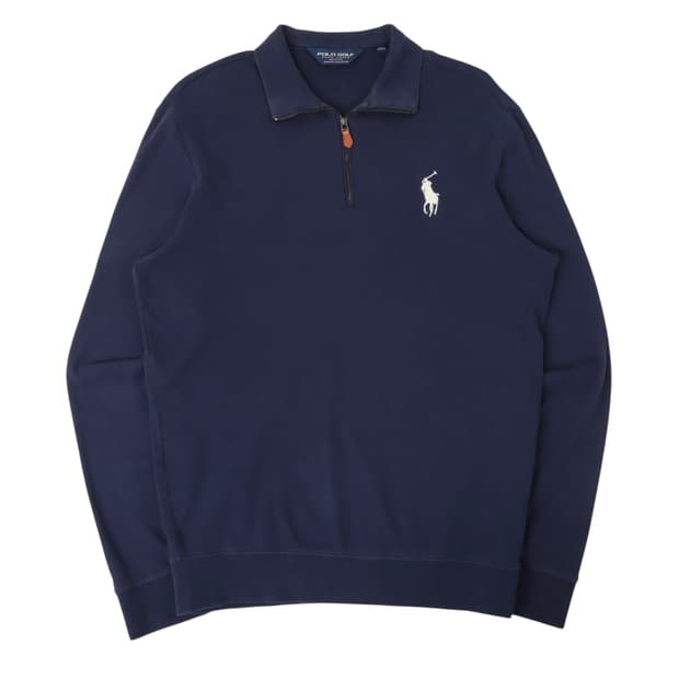 폴로 랄프로렌 네이비 하프 집업 스웻셔츠
