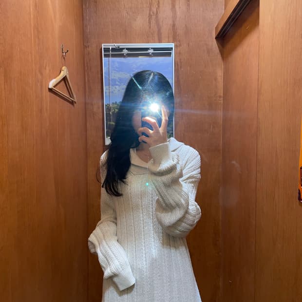 (L) CHAPS 챕스 카라 니트