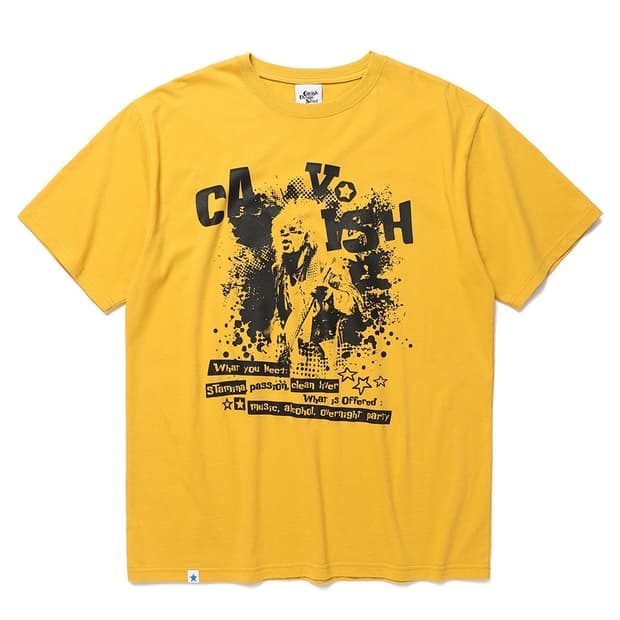 카비시 COLLINS SS TEE YELLOW 반팔 티셔츠 L