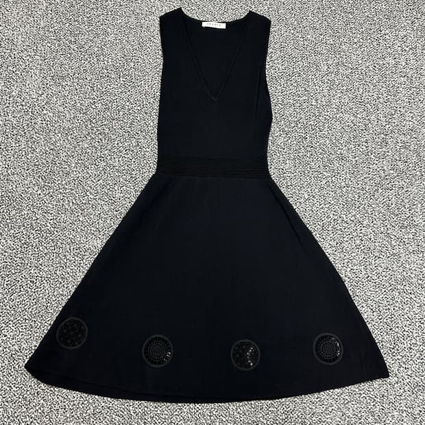 여성 산드로 플레어 패턴 원피스