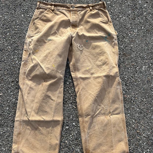 00‘s USA 칼하트 B01 워크팬츠 브라운 37in
