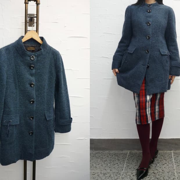 pocket ribbon coat
