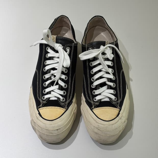 us8.5) 비즈빔 visvim 스캐그웨이 지 패턴 로우 블랙