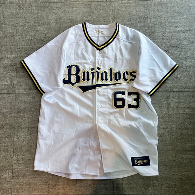 일본빈티지 Buiialoes 올드스쿨스트릿 유니폼야구 반팔티셔츠