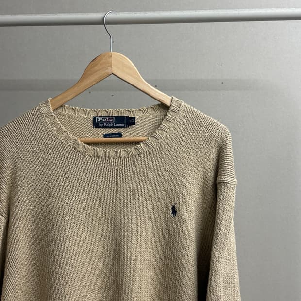 폴로00s 코튼 라운드 니트