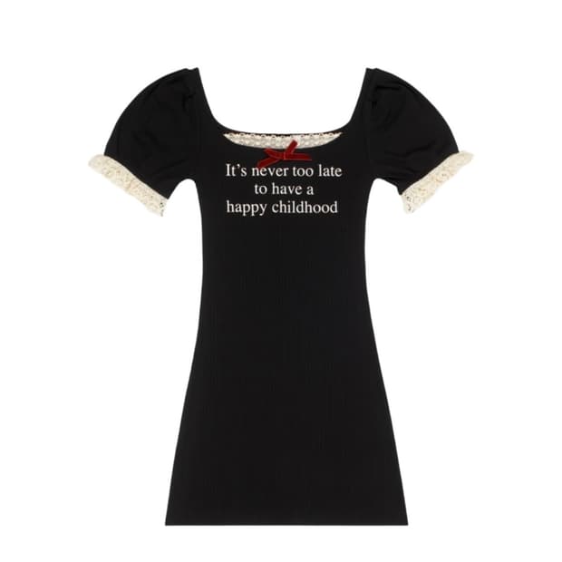 프레잉 차일드후드 드레스 블랙