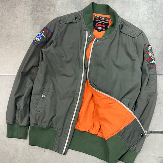 쇼트 Ma-1 schott 점퍼 자켓