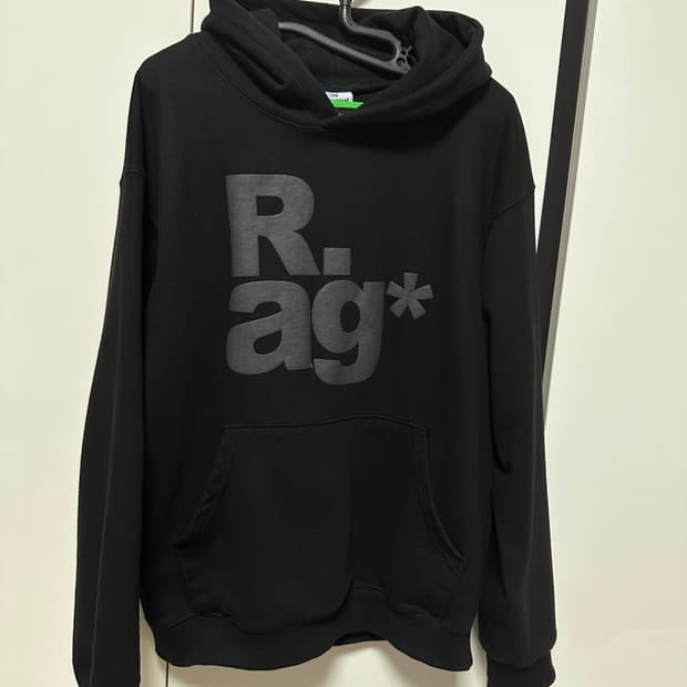 (새상품) 더콜디스트모먼트 Rag* 블랙 후드티 M