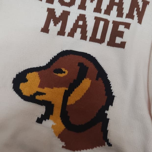 [직구] 휴먼메이드 아이보리 니트 판매