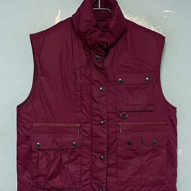 에디바우어 80's 구스다운 여자 패딩조끼 유틸리티 M 95 66