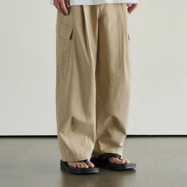 시즈 테크니컬 카고 팬츠 베이지