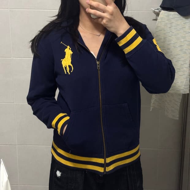 대대대장)폴로 황금🏅빅포니 넘버 3 후드집업 M