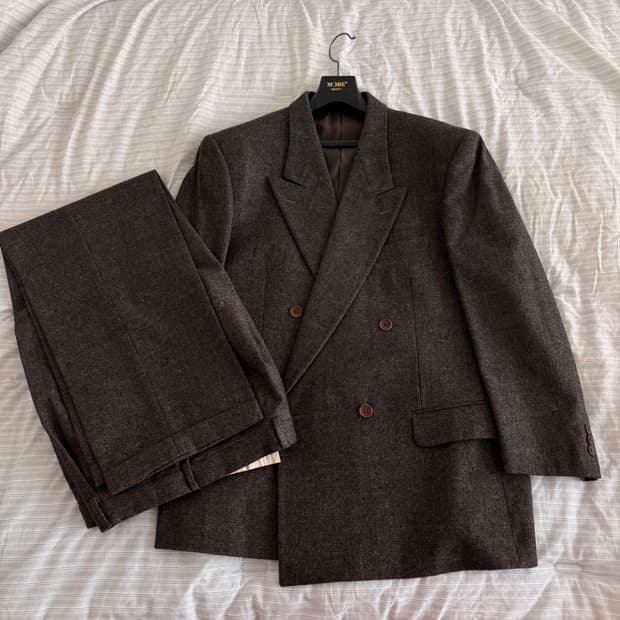 Facis double-breasted suit set