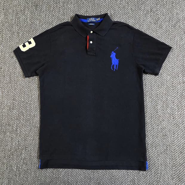 폴로 랄프로렌 빅포니 블랙 카라 반팔티