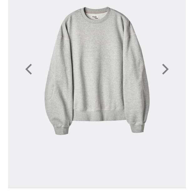 러프사이드 오버사이즈 스웻셔츠 맨투맨 3 멜란지그레이