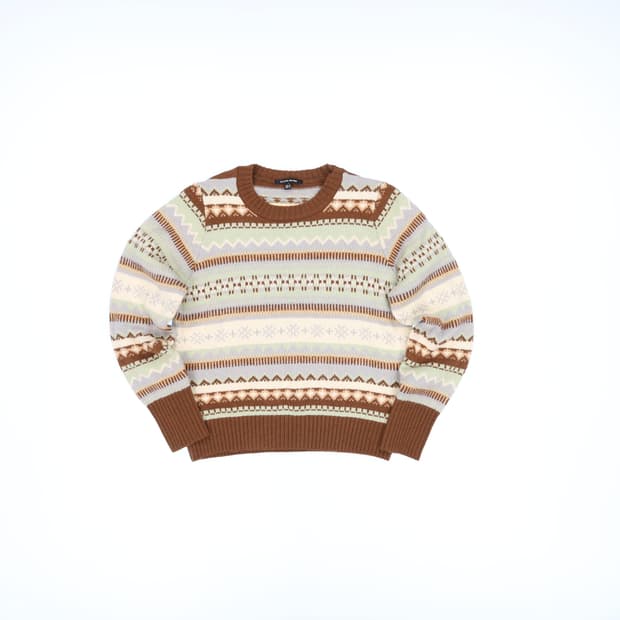 S 플라스틱아일랜드 패턴 니트 0413M