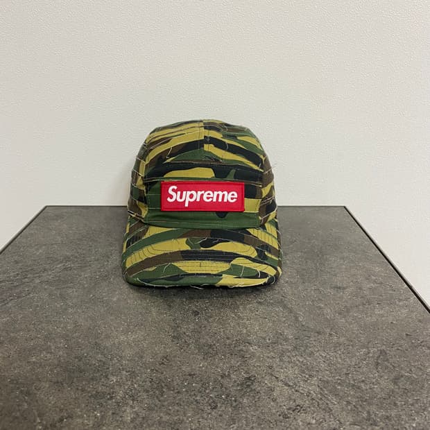 (OS) 슈프림 박스로고 캠프캡 모자 레이어드 카모