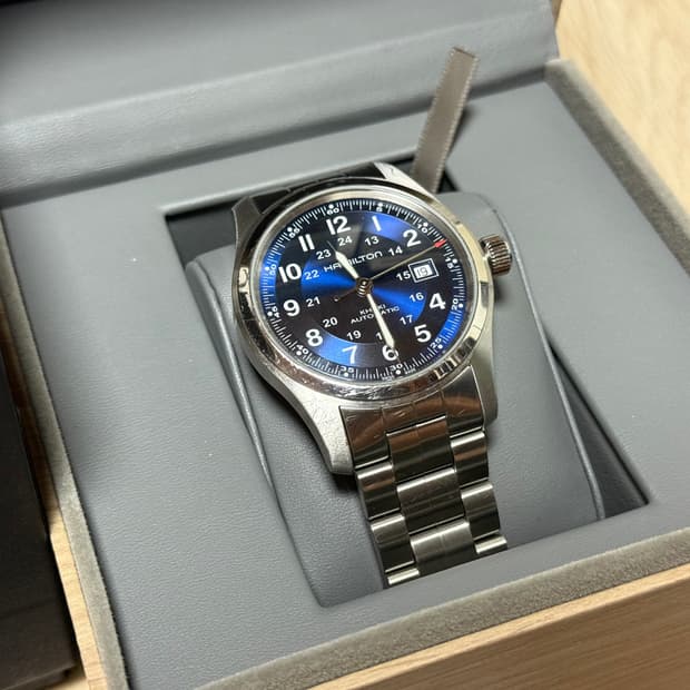 해밀턴 시계 청판 카키필드 오토 42mm H70605140