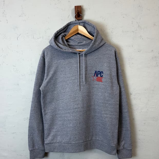 A.P.C. 아페쎄 스타로고 후드티 그레이