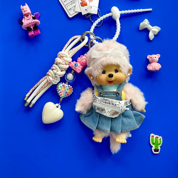 (76)정품몬치치💖심쿵템 커스텀키링