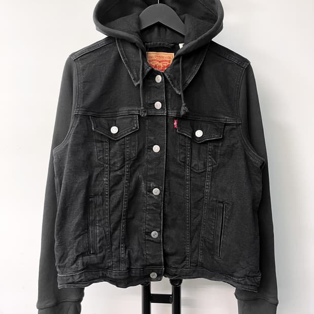 리바이스 데님 트러커 후드 자켓