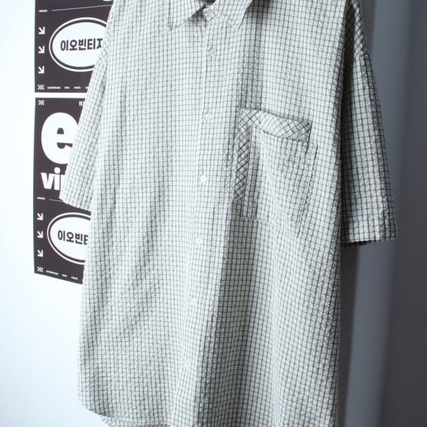 (XL-3XL) 알리스 반팔 카라 티셔츠 셔츠 남방 빅사이즈-H33036