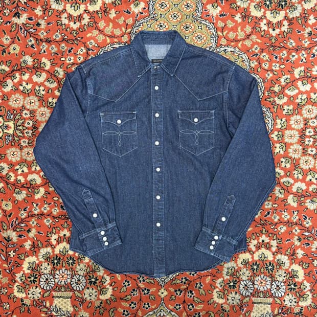 [L] 인디고 웨스턴 데님 셔츠