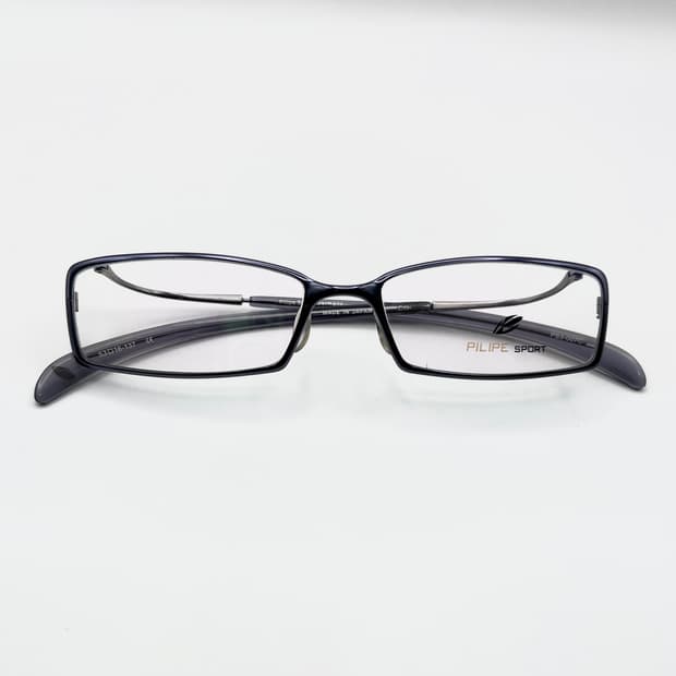 PILIPE SPORT 독일 브랜드 스퀘어 메탈 금테 안경