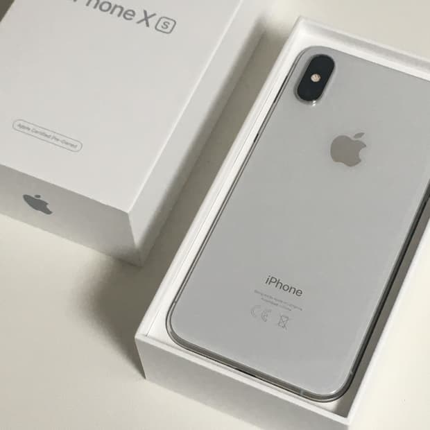 아이폰xs 순정 정품 실버 512기가 무음