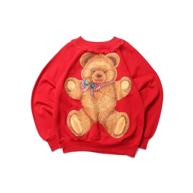 Ultra Sweats Frill Teddy Bear Sweatshirt