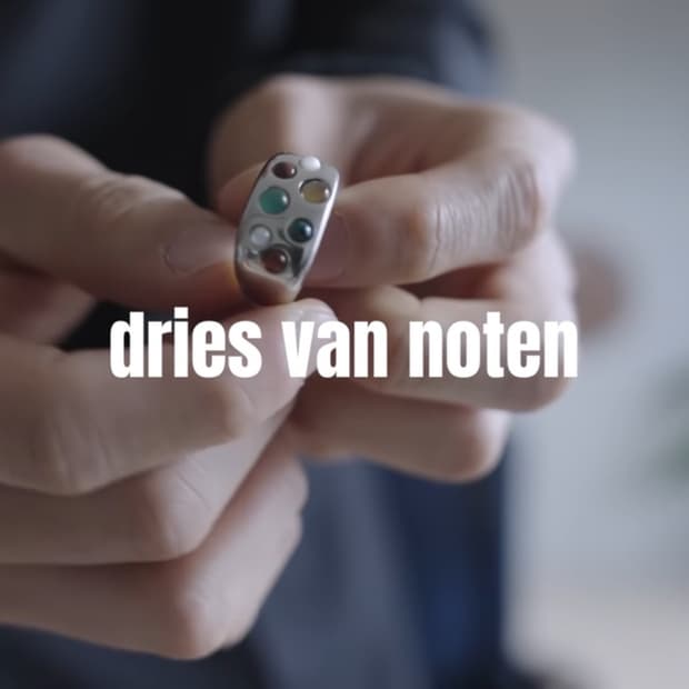 Dries Van Noten Multicolor stone ring