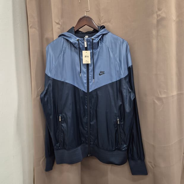 나이키 바람막이 자켓 블루 XL