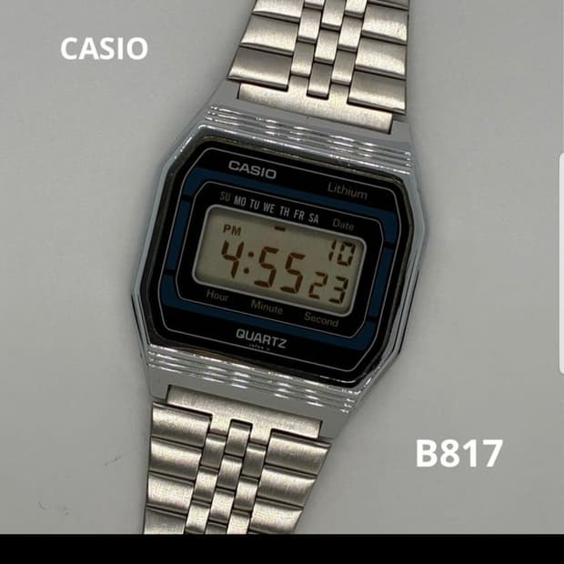 카시오 80s B817 빈티지 디지털 쿼츠