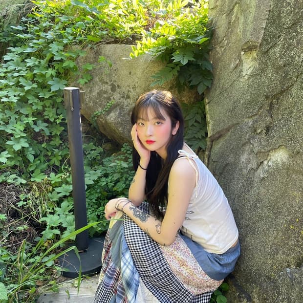 청순 플라워 빈티지스커트 