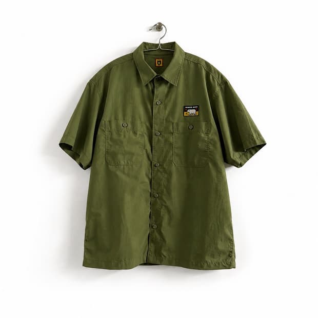 Human Made Nylon S/S Shirt Olive Drab