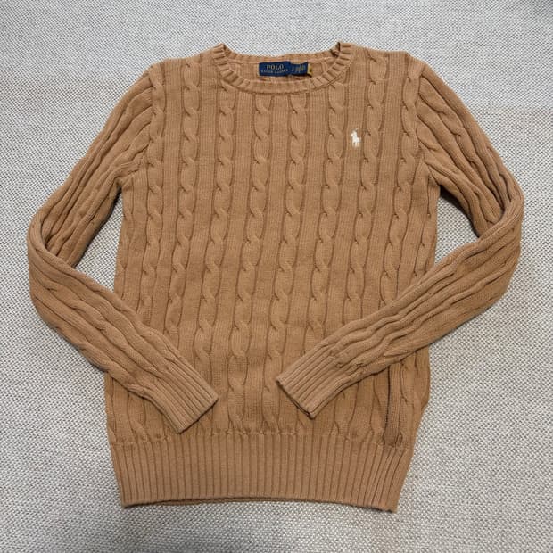 폴로 랄프로렌 라운드 케이블 니트