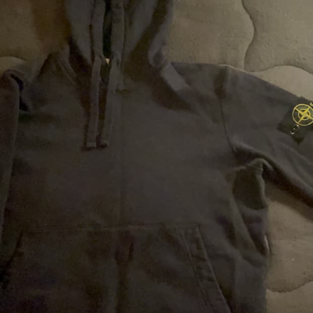 스톤 후드티 s 네이비