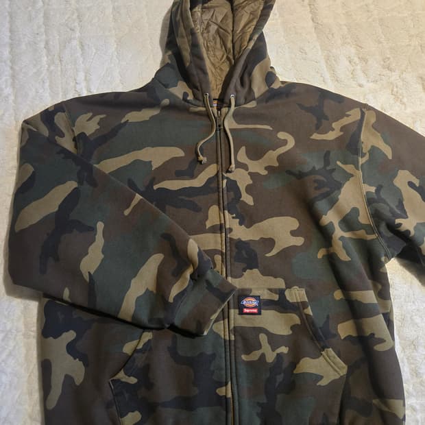 Supreme x Dickies 스웨터 후드집업 카모