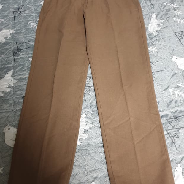 GAMU 테이퍼드핏 코튼팬츠 브라운 (32~33)