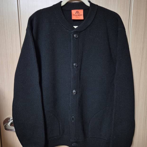 안데르센안데르센 스키퍼 가디건 블랙 xxl