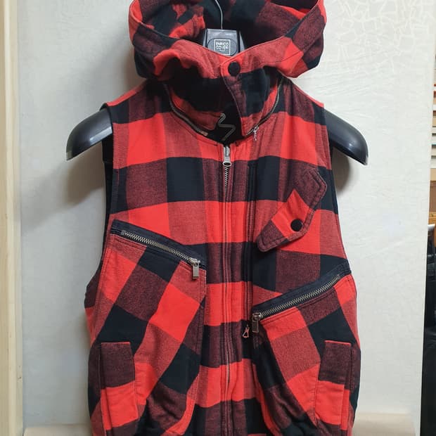 재패니즈 빈티지 리버시블 멀티조끼 