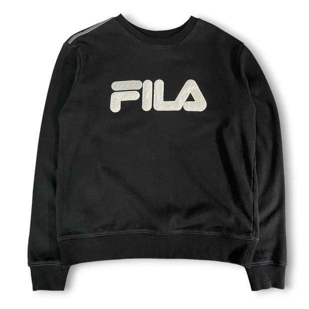  FILA 헤리티지 리니어 빅 로고 맨투맨 M