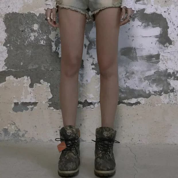 보헤미안 서울 워싱 팬츠 L 블루