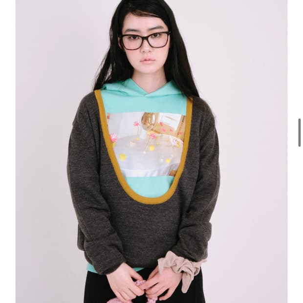 나비버스 Poulou Knit_Charcoal