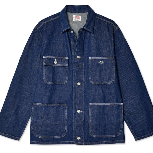 DANTON 단톤 데님 커버올 워크 자켓