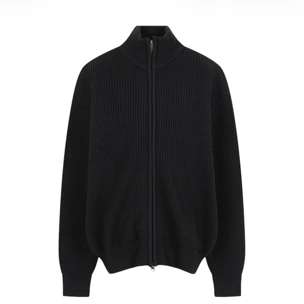 아모멘토 풀 니들 니트집업