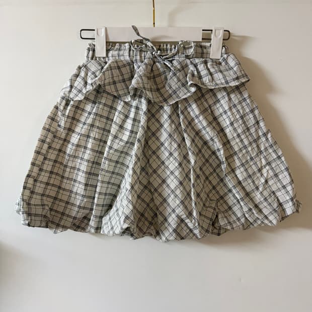새상품 여자 프릴 체크 스커트