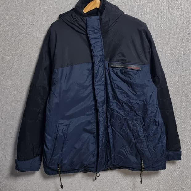 오버핏 M ) 폴로 진스 빈티지 네이비 집업 점퍼