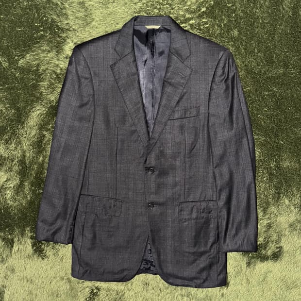 로로피아나 페브릭 Durban 더반 오더 메이드 체크 블레이저 자켓