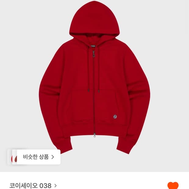 코이세이오 038 Cozy hood zipup [Red]